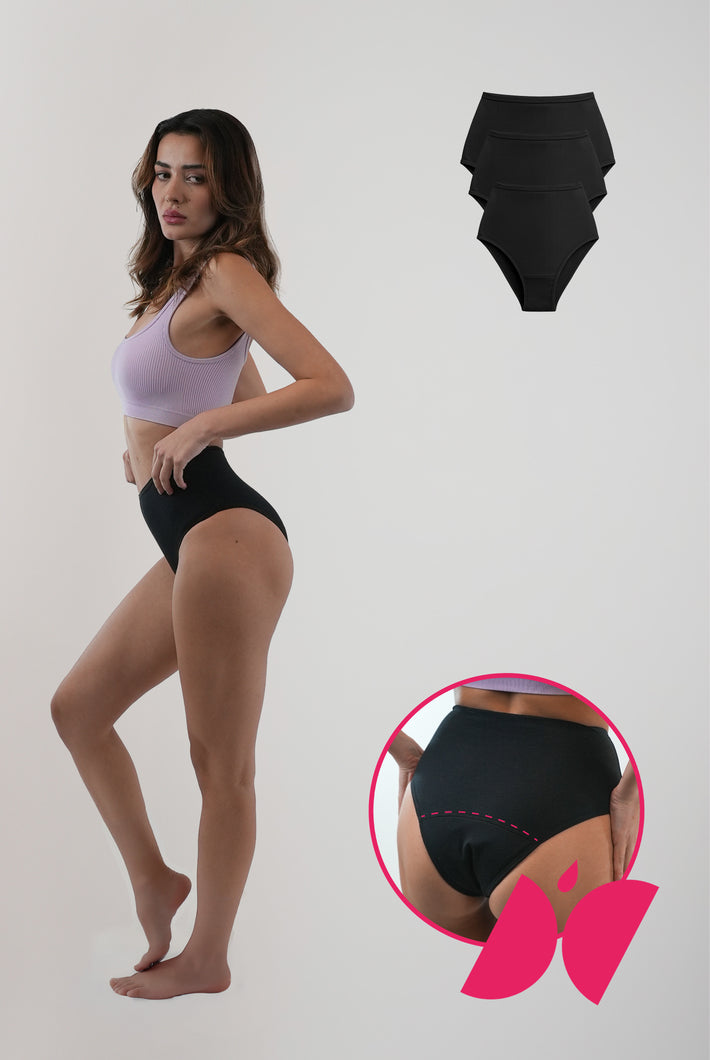 3' lü Full Moon Cheesecake Yüksek Bel Peddon Regl Külodu