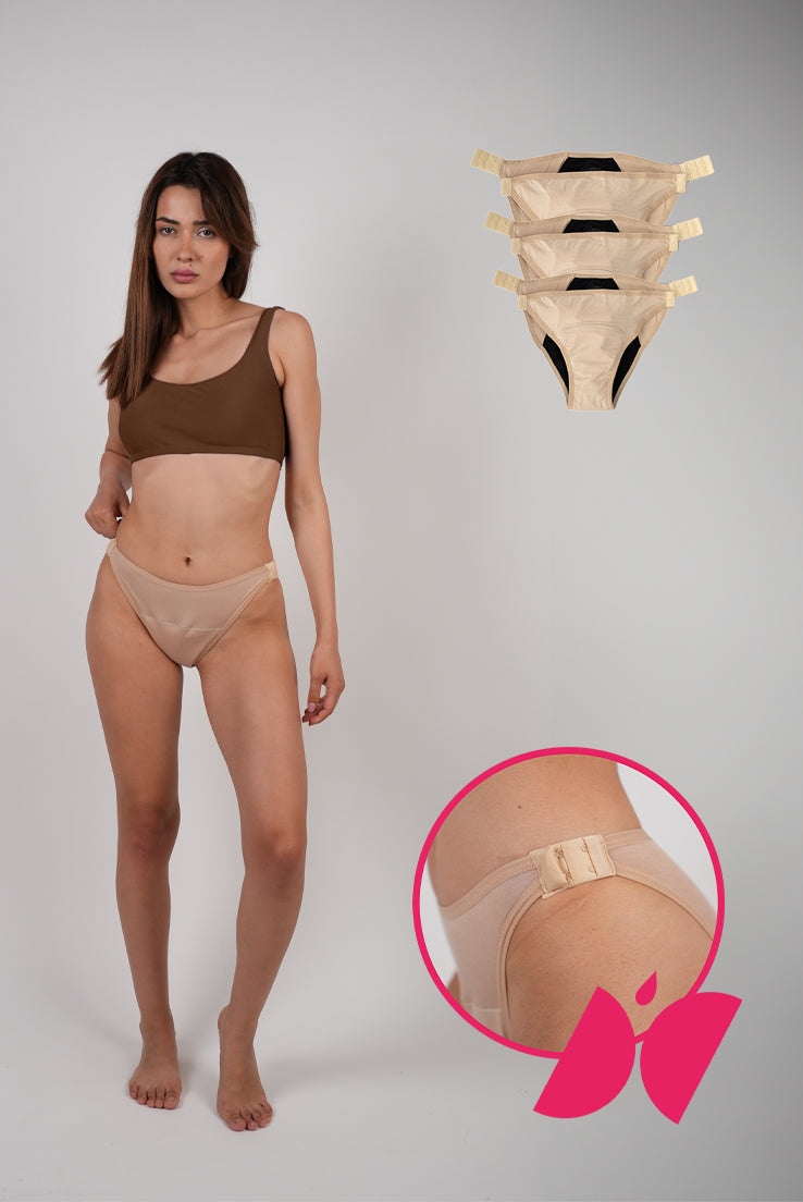 3'lü Lady Peddon Kolay Değiştirilebilir Regl Külodu Seti
